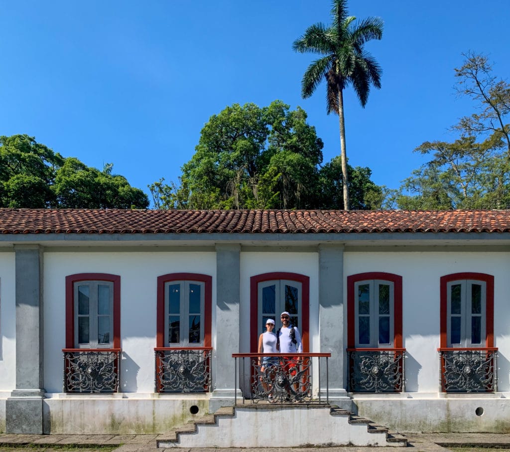 Entrada do Jardim Botanico já com suas palmeiras