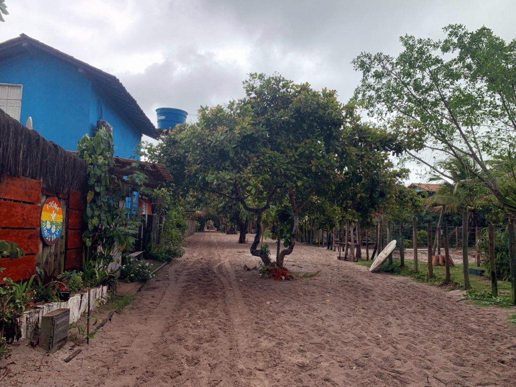 Ruas de areia em Caraíva