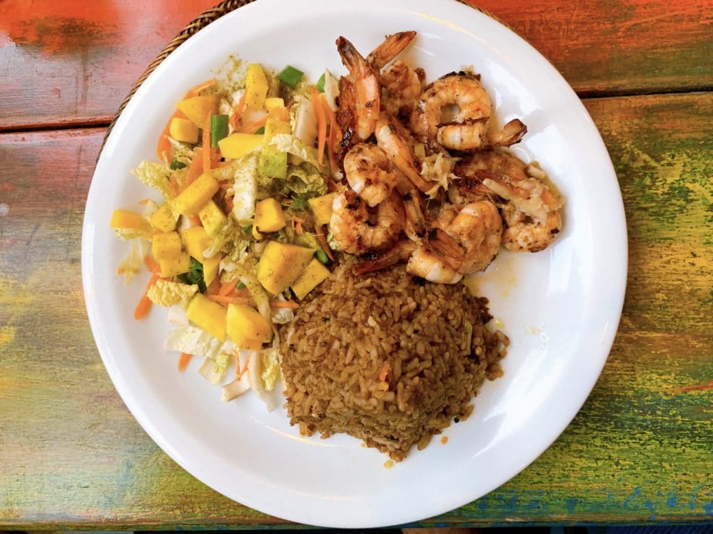 Camarão com Gengibre - Restaurante Manga Rosa - Itacaré