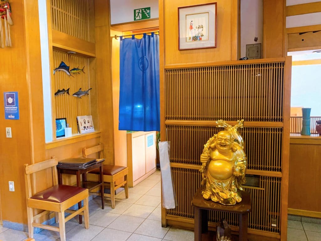hinode restaurante japones decoracao buddha