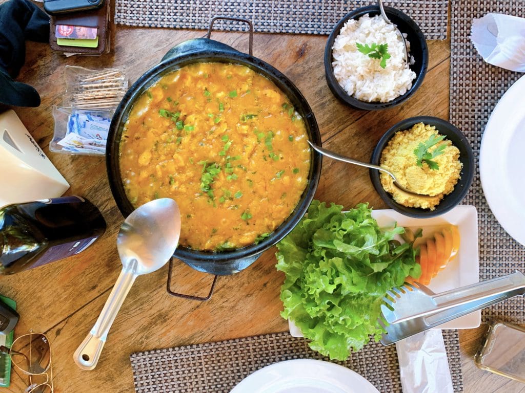 Moqueca com Camarão no Restaurante Terra Boa - Itacaré