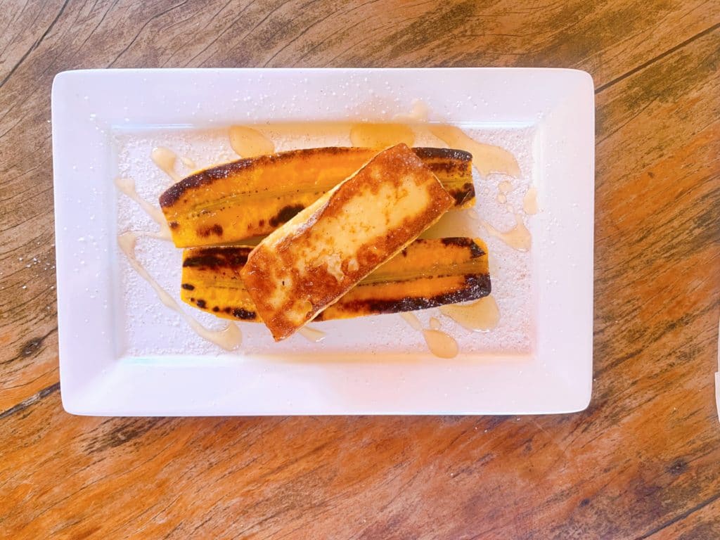 Queijo com Banana da Terra no Restaurante Terra Boa - Itacaré