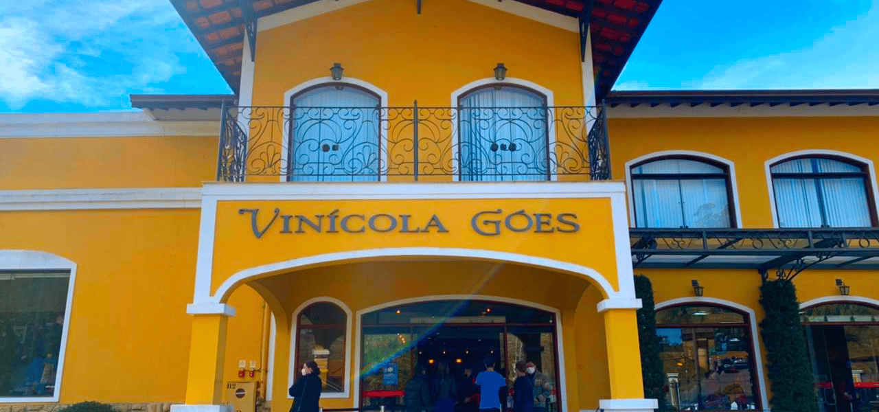 Fachada da Vinícola Góes, em São Roque